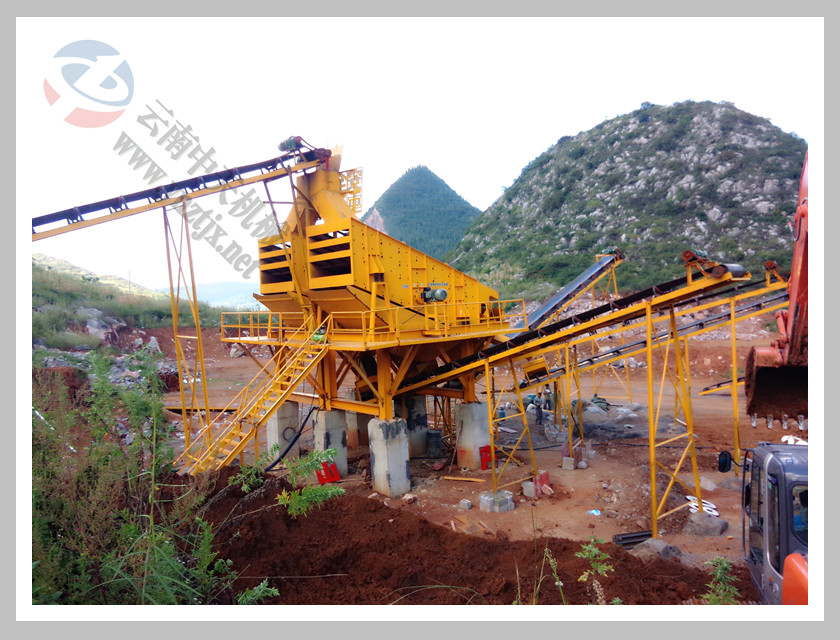 云南中天礦山機械設備制造,云南昆明鵝卵石、玄武巖、花崗巖、石灰巖鄂式破碎機,反擊式破碎機,二合一破碎機,制砂機,給料機,石料生產線,制砂生產線-日產2500-3500噸案例-圖片中心